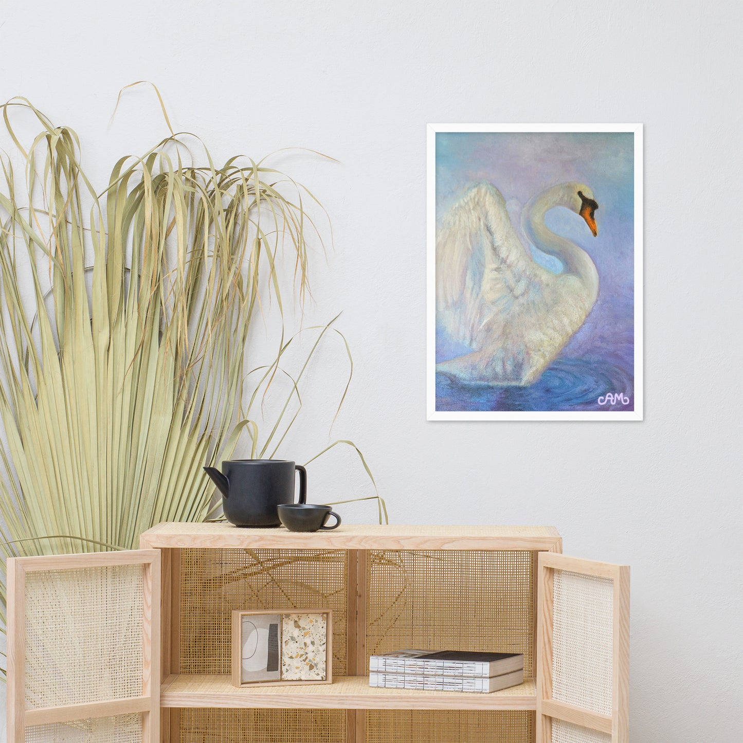 Print med ramme - Svanens Styrke (flere varianter)