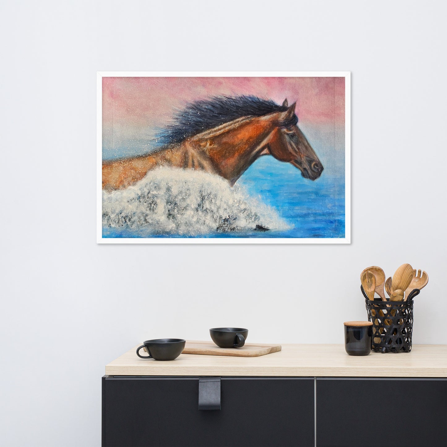 Framed Art Poster - The Wave of Freedom