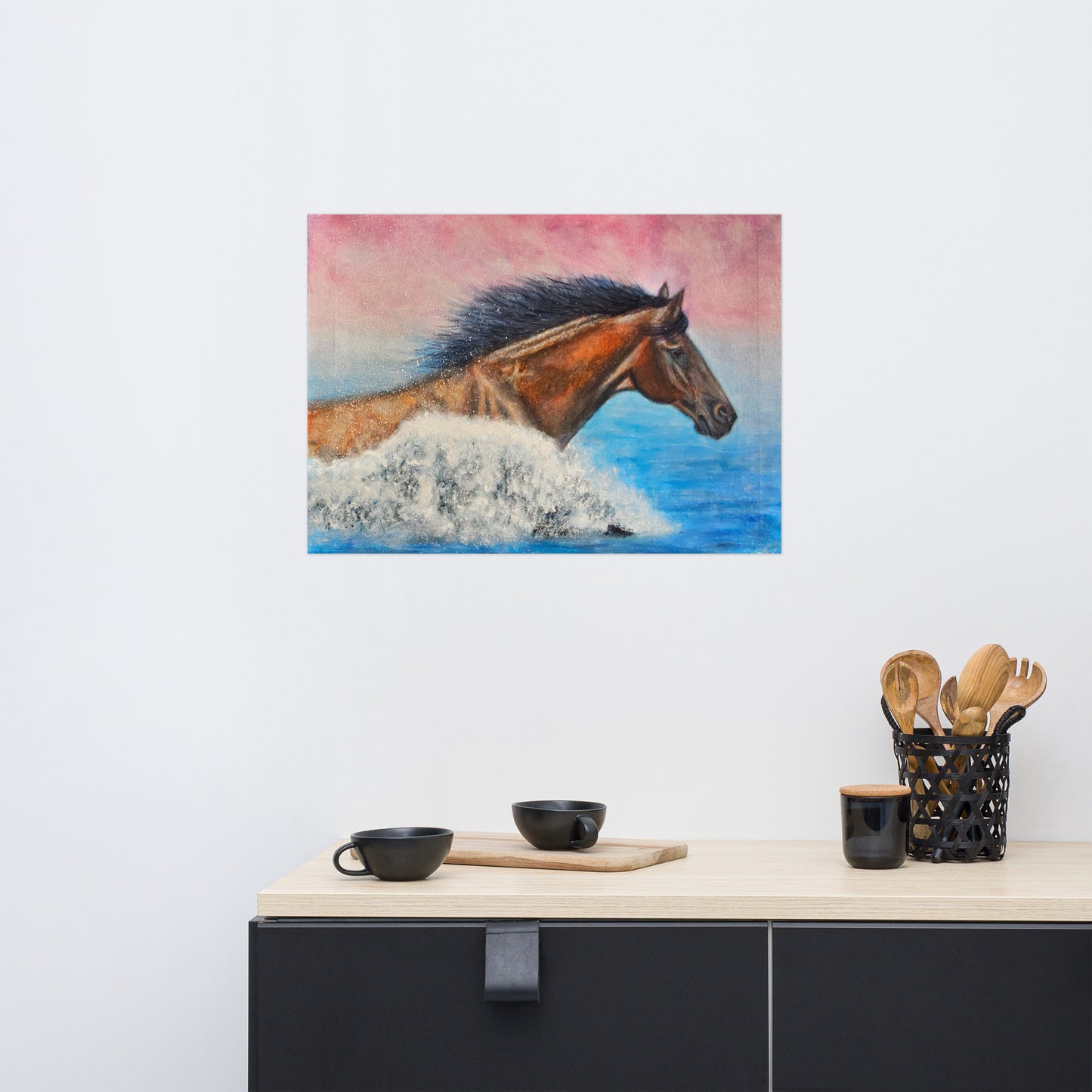 Kunstplakat - Frihedens Bølge (3 størrelser)