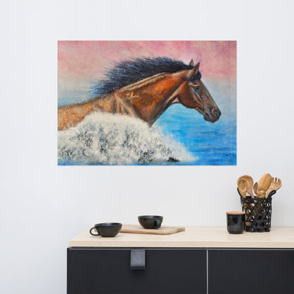 Kunstplakat - Frihedens Bølge (3 størrelser)