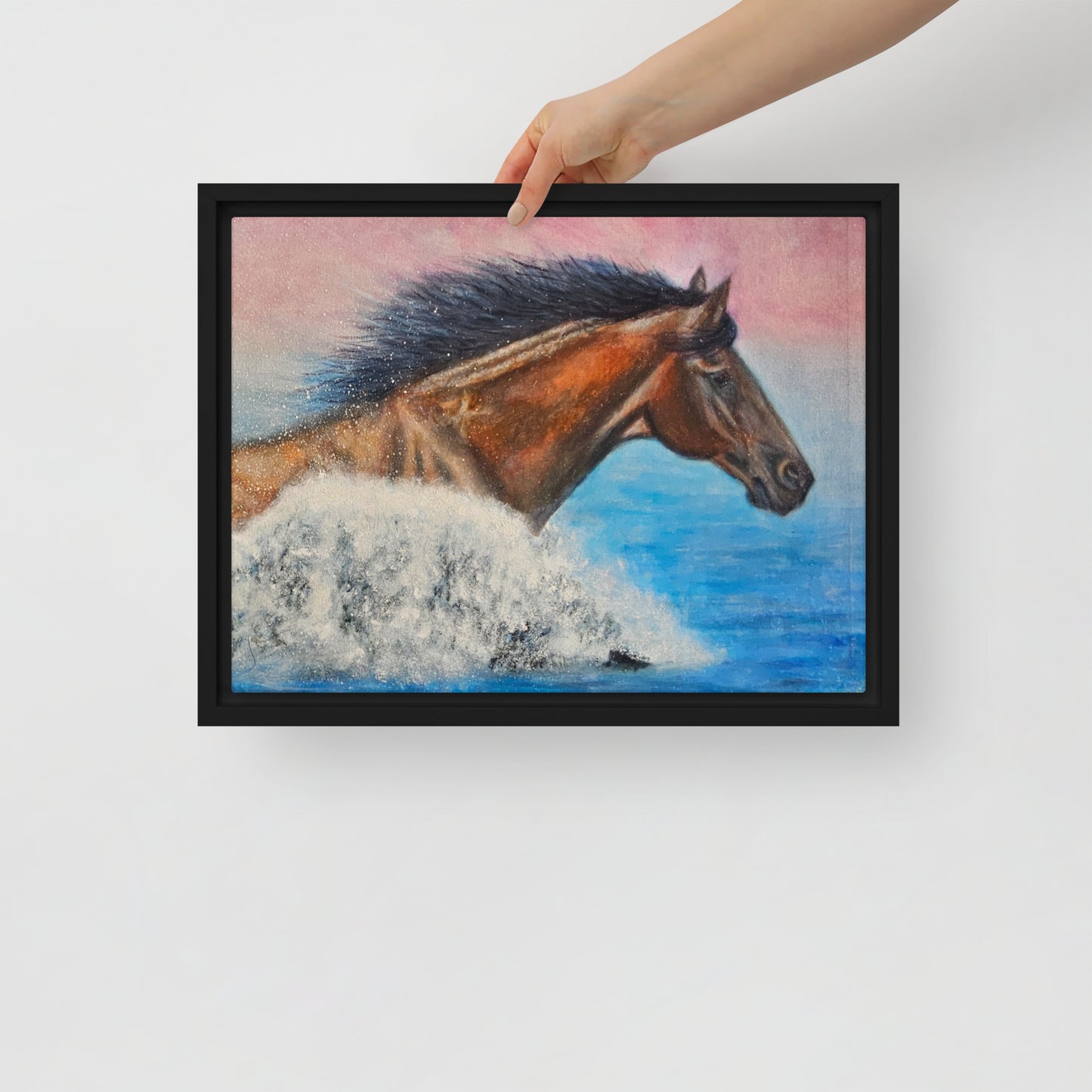Framed Canvas Art Print - The Wave of Freedom