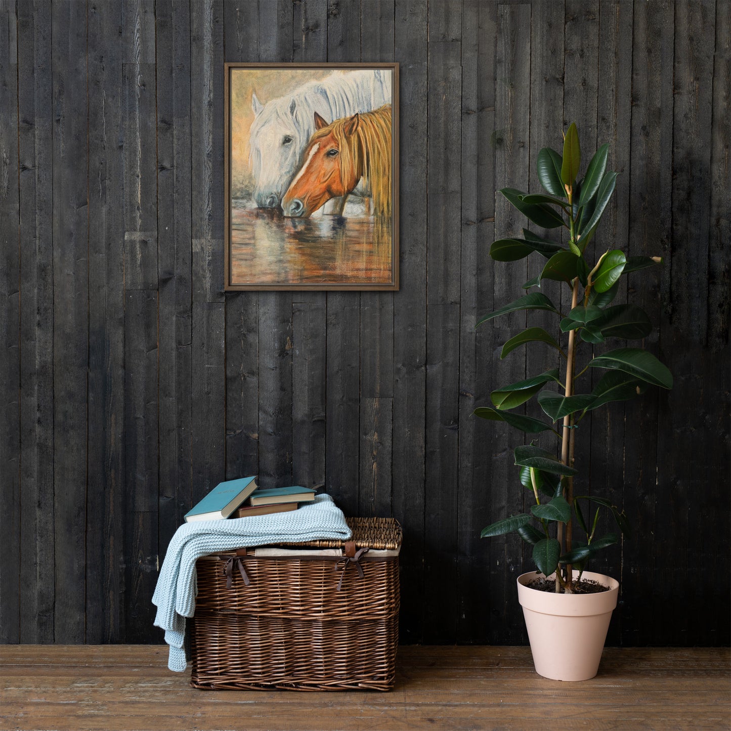 Framed Canvas Art Print - Togetherness