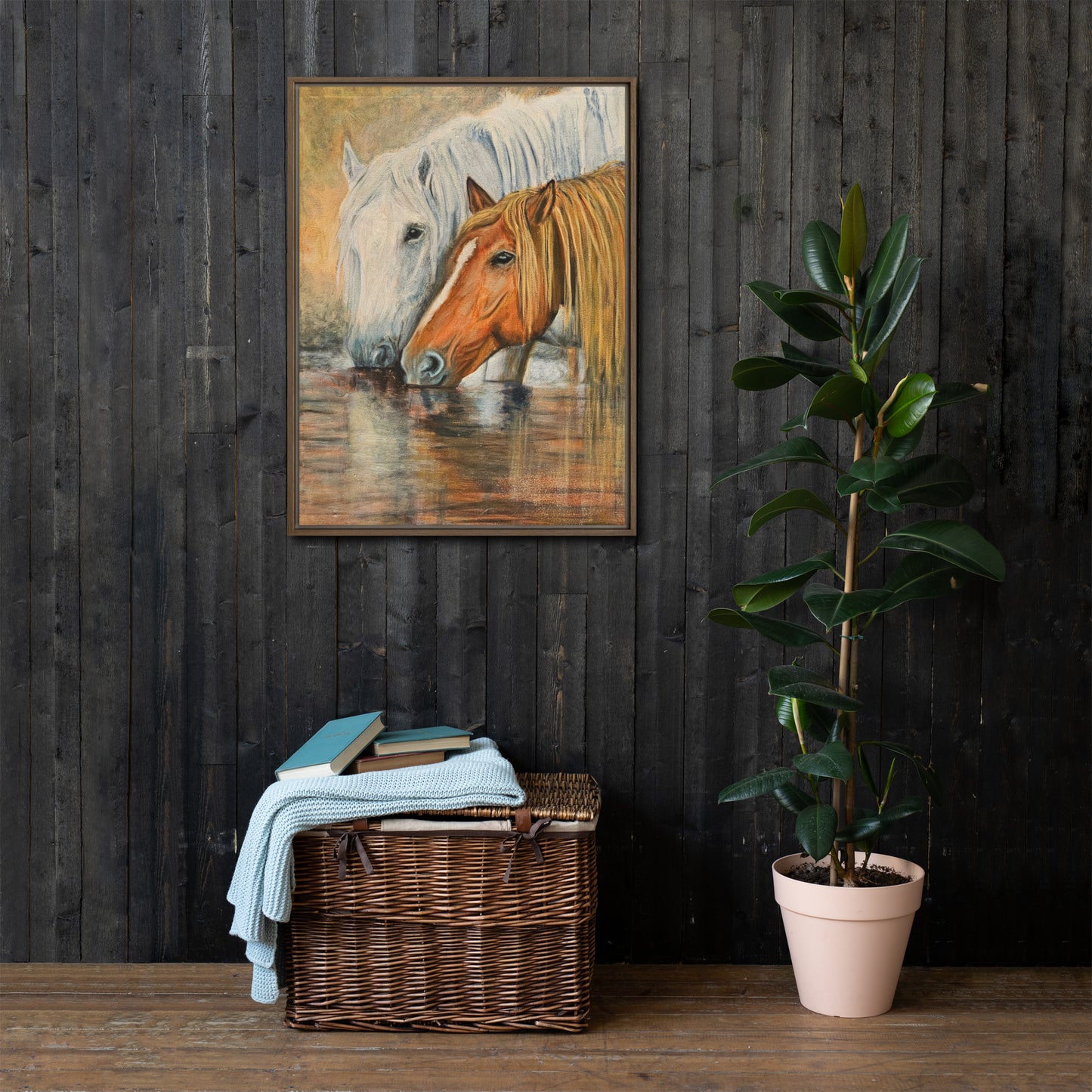 Framed Canvas Art Print - Togetherness