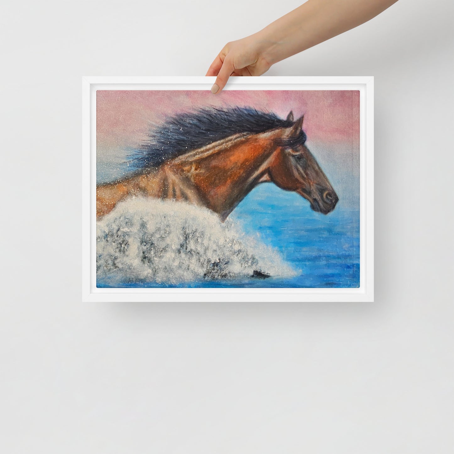 Framed Canvas Art Print - The Wave of Freedom