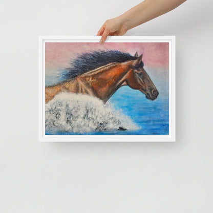 Framed Canvas Art Print - The Wave of Freedom