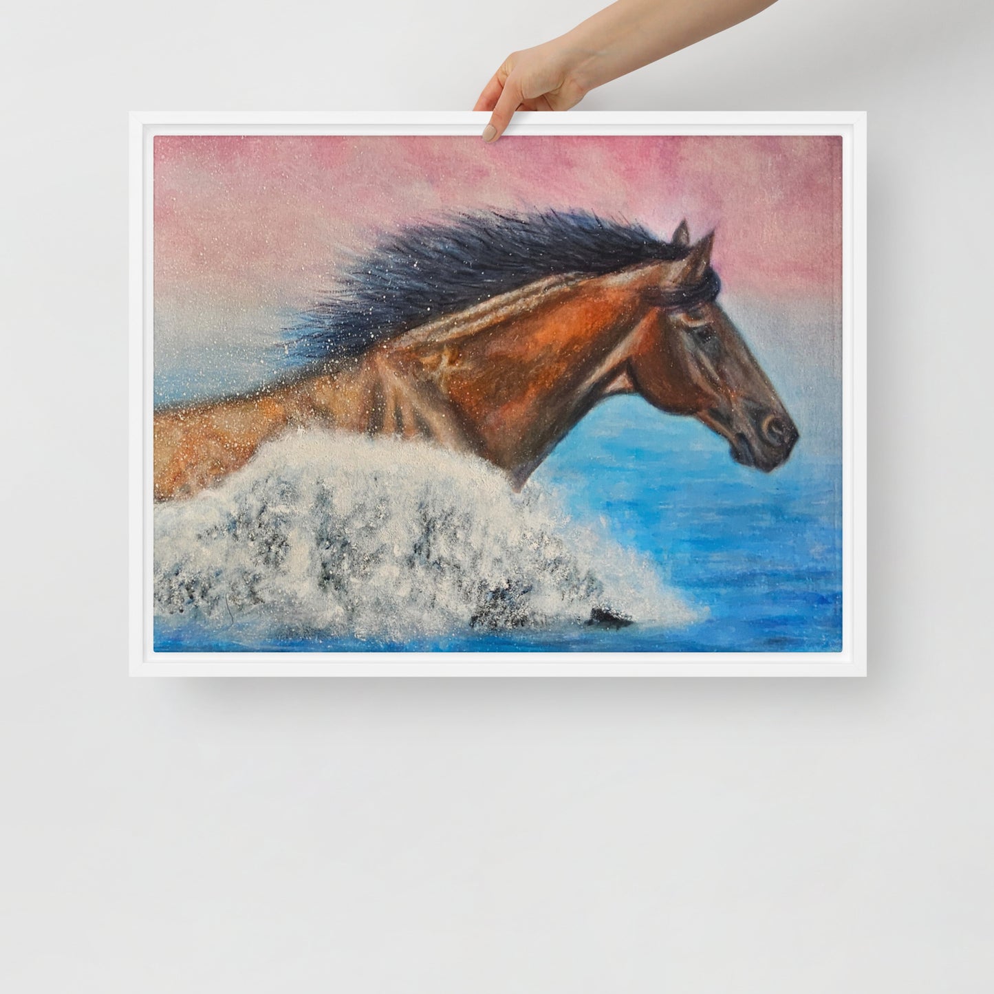 Framed Canvas Art Print - The Wave of Freedom