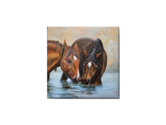 Original painting "In the Same Stream" 50x50 cm